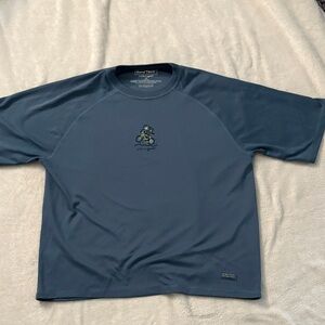 Life Is Good Navy Biking Graphic Shirt